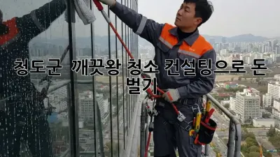 청도군 🏡 깨끗왕! 청소 컨설팅으로 돈 벌기💰